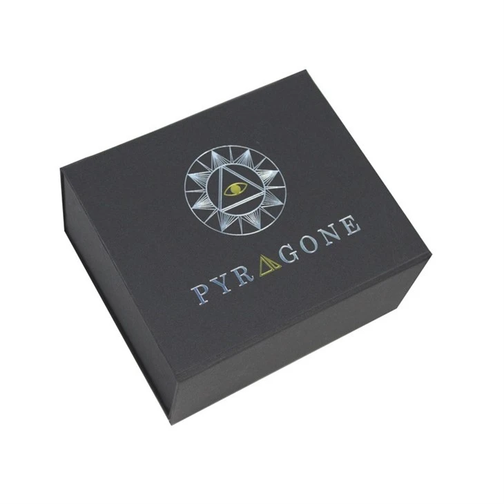Black magnetic gift packaging box