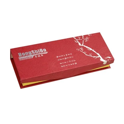 Rött magnetiskt lock presentförpackning